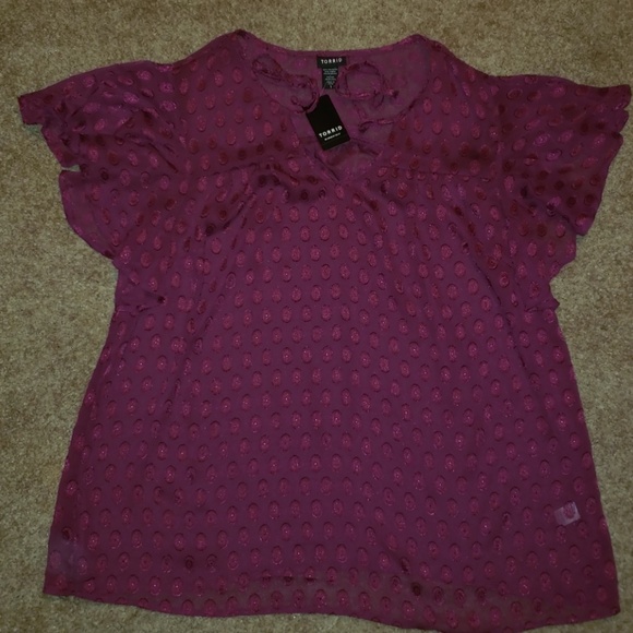 Torrid Tops - NWT Maroon Blouse